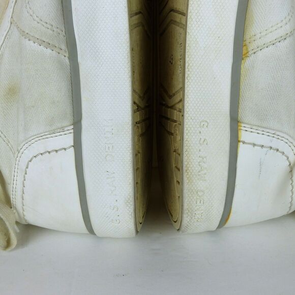 G-Star Raw Scuba High Top Fashion Sneaker Men 43 EU 10 US M White Techwear FLAWS - Picture 14 of 16